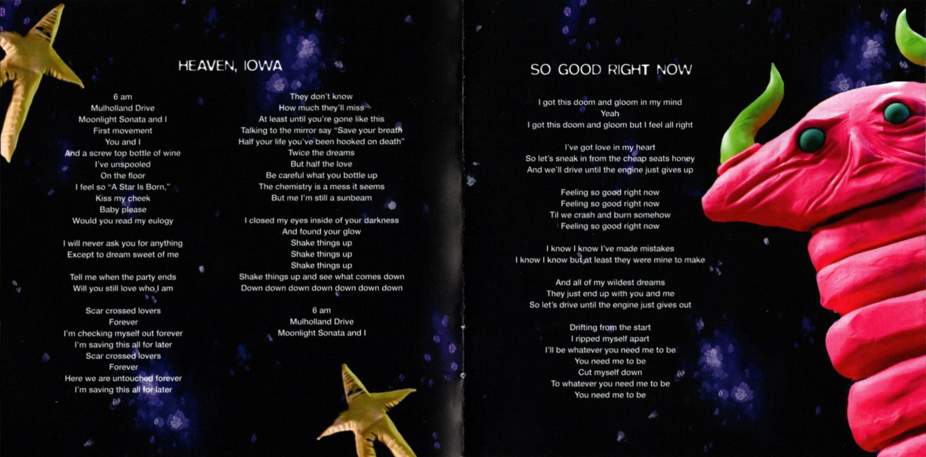 so much for star dust by fall out boy booklet pages 5 and 6